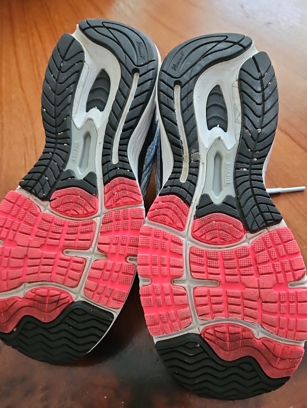 New Balance Women's Light Blue Athletic Sneakers with Pink Accents - Picture 8 of 8